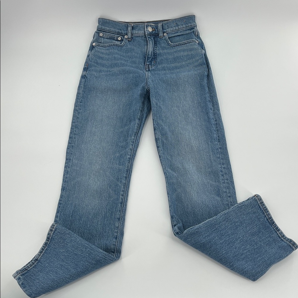 Madewell the‎ 90s straight High-Rise Jeans closet staple capsule wardrobe clean - Picture 2 of 10